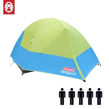 (美國 Coleman) 5-Person Airdome Tent 五人圓頂帳篷 登山 雙窗 透氣 防雨