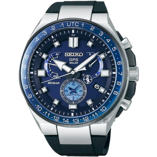 SEIKO精工 ASTRON 8X53 雙時區鈦GPS衛星定位手錶 8X53-0BB0B(SSE167J1)