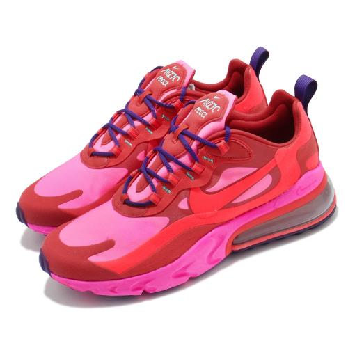Nike 休閒鞋 Air Max 270 React 男鞋 海外限定 避震 包覆 舒適 球鞋 穿搭 紅 粉 AO4971600 [ACS 跨運動]