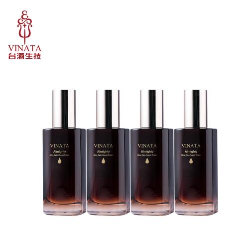 【台酒生技】黑酵母酒粕全能精萃乳保濕超值組(100ml*4)