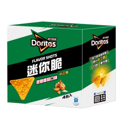多力多滋Flavor Shots迷你脆炙鹽香蒜玉米片(54gX4包)