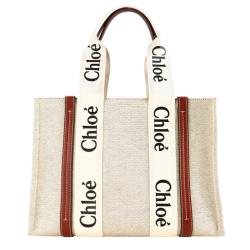 Chloe Woody tote bag帆布托特包(大號/焦糖咖色)