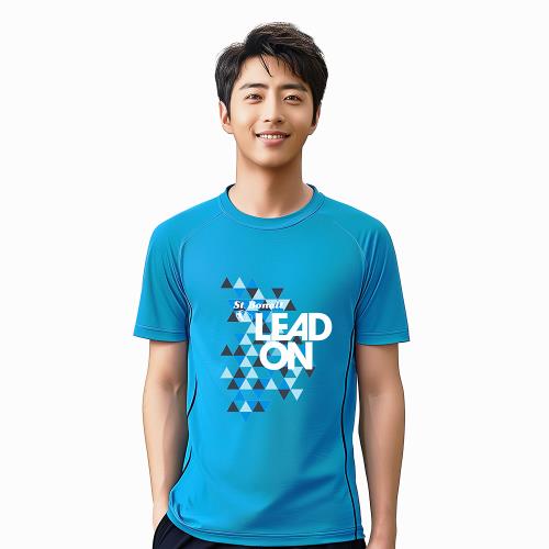 【St.Bonalt 聖伯納】圖騰涼感速乾圓領T恤｜男款 8072(戶外 運動 吸濕排汗 速乾透氣 涼感衣 短袖)