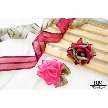 鮮豔玫瑰色系 緞帶織帶套組-38mm 包裝材料 裝飾材料 蝴蝶結材料 髮飾材料 手工材料