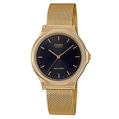 【CASIO 卡西歐】學生/青少年/業務 指定錶 米蘭錶帶 可調式錶扣(MQ-24MG-1E)
