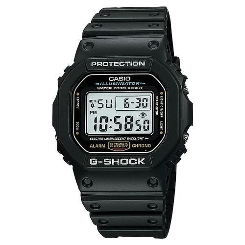 CASIO 卡西歐 G-SHOCK 經典DW-5600系列電子腕錶 DW-5600E-1VDF
