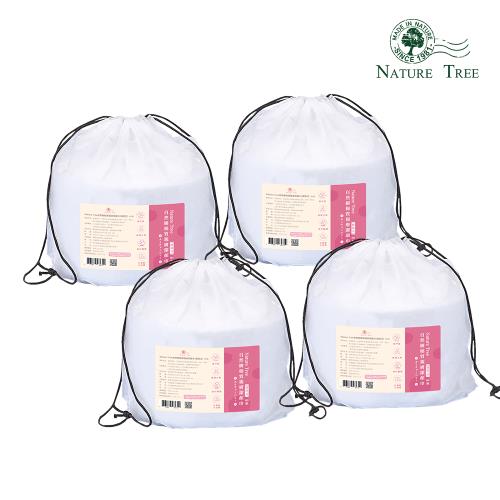 【Nature Tree】棉質拋棄式潔膚巾洗臉巾捲筒式80抽 4入
