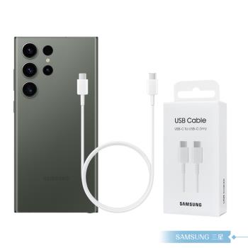Samsung 原廠公司貨EP-DA705 3A 雙Type C傳輸線1m -白 ( for S25 S24系列 )