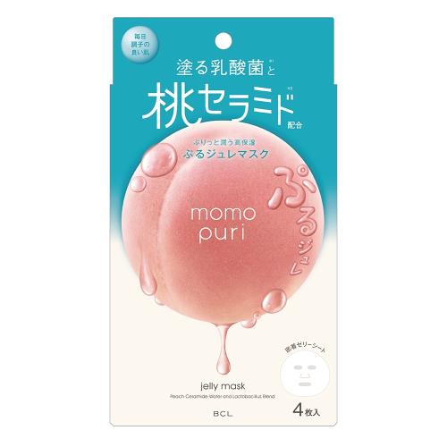 momo puri彈潤蜜桃保濕面膜4枚入