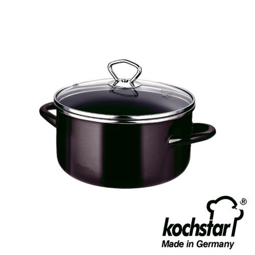 《德國Kochstar》Primus系列24cm琺瑯低身湯鍋鐵灰