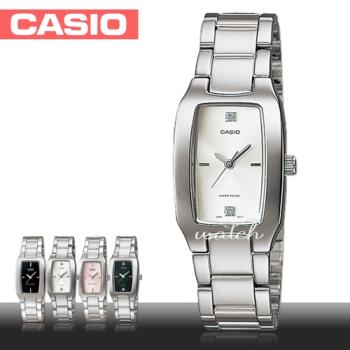 【CASIO 卡西歐】時尚魅力酒桶造型女錶 不鏽鋼錶帶－(LTP-1165A-7C2DF)網