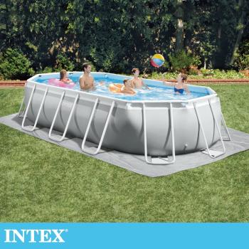 INTEX 長型框架速搭大型游泳池(附濾水泵)503x274x122cm(26795EH)