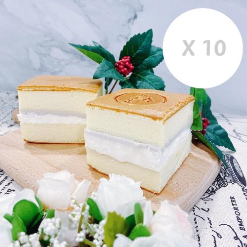 【MENIPPE 媚力泊】雪藏芋泥輕乳酪蛋糕 10條入   彌月蛋糕 / 禮盒 ( 附提袋 )