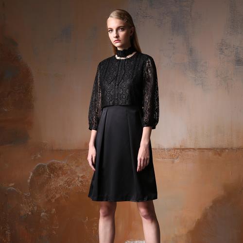 【PANGCHI 龐吉】法式優雅蕾絲輕禮服洋裝(2028001-91/92/93)