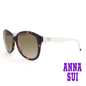 【ANNA SUI 安娜蘇】安娜優雅系列太陽眼鏡(AS809-113-琥珀)
