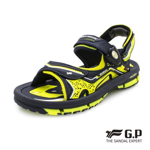 G.P 兒童透氣舒適磁扣兩用涼拖鞋G9262B-綠色(SIZE:32-36 共二色)