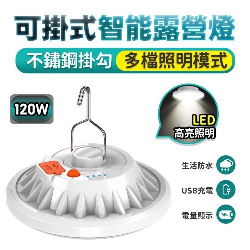FJ懸掛式智能LED露營燈/照明燈L15(USB充電式120W)