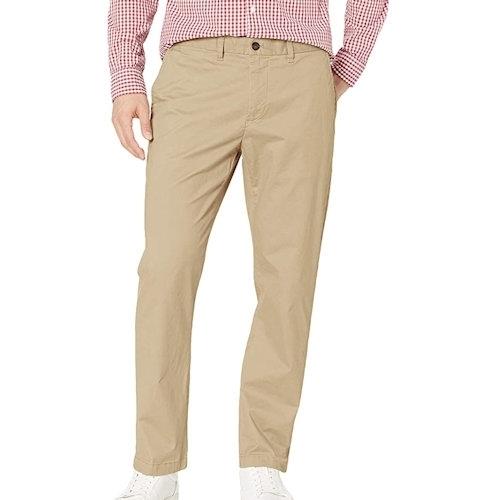 Tommy Hilfiger 2021男時尚奇諾彈性卡其色長褲
