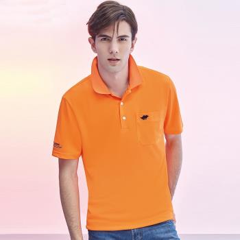吸濕排汗男版短袖POLO衫(P218207橘色)