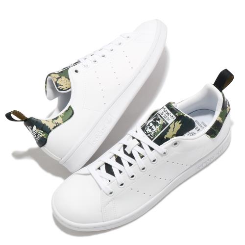 adidas 休閒鞋Stan Smith 復古低筒男鞋愛迪達三葉草皮革鞋面迷彩史密斯白黑綠GV9708 [ACS  跨運動]|休閒運動鞋|ETMall東森購物網
