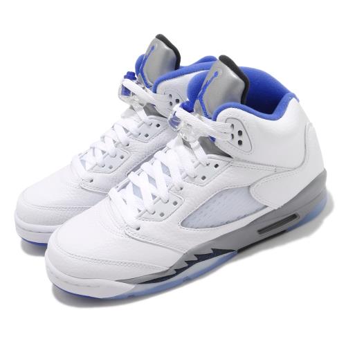 Nike 休閒鞋 Air Jordan 5 Retro 女鞋 經典款 復刻 喬丹五代 穿搭 反光 白 藍 440888140 440888-140