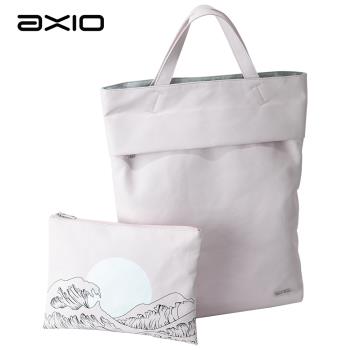 AXIO KISS 3WAY 多功能三用子母浮世繪帆布包(AK-453)-亮桃粉