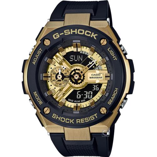 CASIO G-SHOCK G-STEEL分層防護耐衝擊構造手錶(GST-400G-1A9)