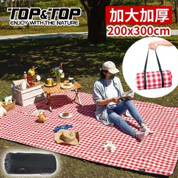 韓國TOP&TOP 加大繽紛野餐墊200x300cm/露營/地墊/防潮墊