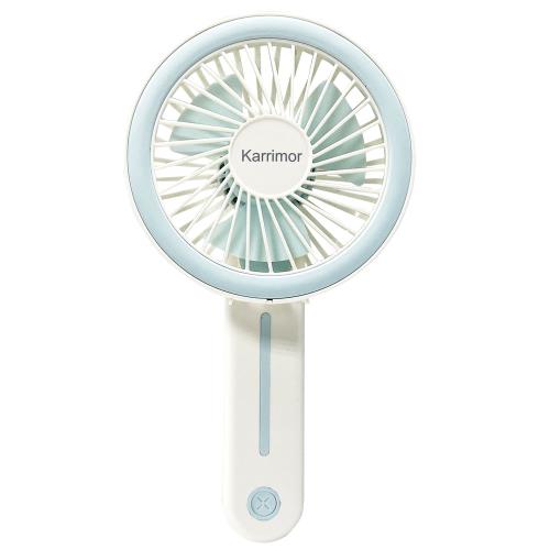 停電必備↘Karrimor折疊七彩燈網美扇USB攜帶風扇KA-FAN02