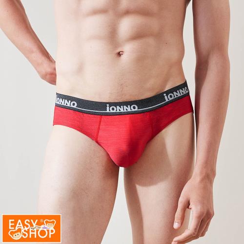 【EASY SHOP】iONNO-時尚彈力男性三角內褲-轉運紅