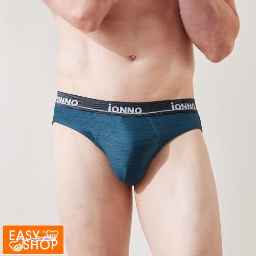 【EASY SHOP】iONNO-時尚彈力男性三角內褲-神秘藍