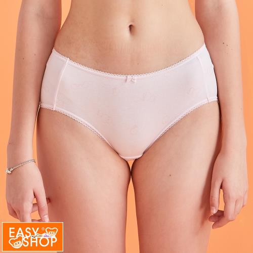 【EASY SHOP】萌萌小刺蝟-舒適美國棉學生少女平口內褲-甜蜜粉