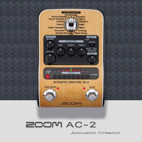 【 ZOOM 】 AC-2 木吉他效果器/DI/原廠公司保固貨