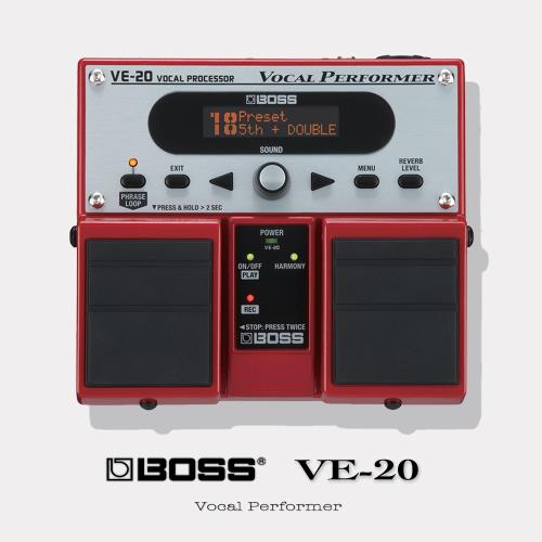 【 BOSS VE-20 】經典踏板型人聲效果器 /原廠公司保固貨