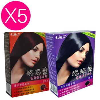 【太極石】 煥採絕色系列泡泡染-灰白髮用 五盒組 20ml/包-5包/盒