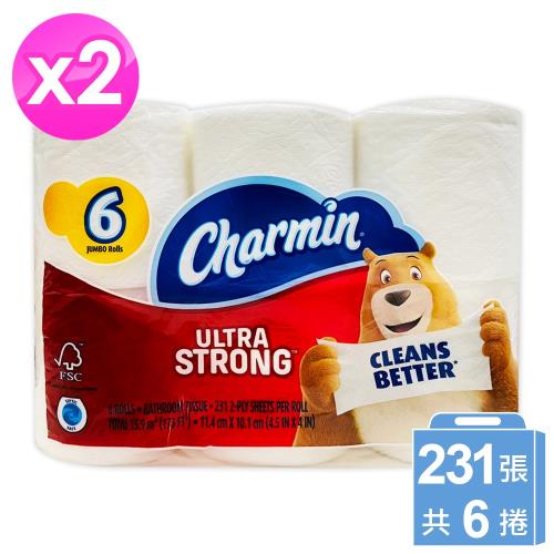 美國Charmin超強韌捲筒衛生紙231張x6捲x2袋
