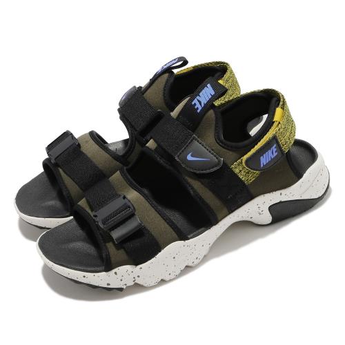 Nike 涼鞋 Canyon Sandal 運動 男鞋 輕便 夏日 魔鬼氈 舒適 穿搭 綠 黑 CI8797301 [ACS 跨運動]