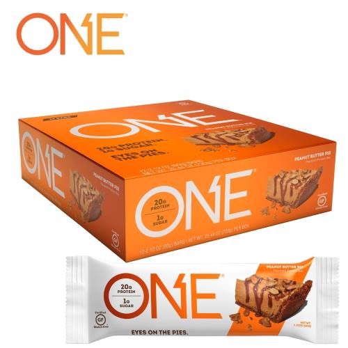 【美國 ONE Brands】ONE Bar 牛奶乳清蛋白棒 Peanut Butter(花生醬/12x60g/盒)