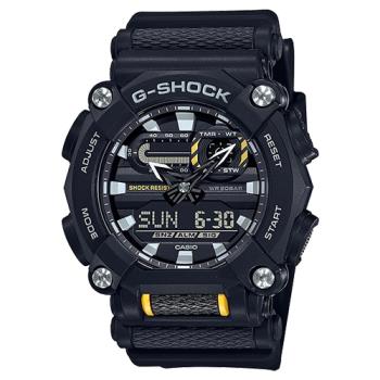 【CASIO 卡西歐】G-SHOCK 雙顯 男錶 電子錶 橡膠錶帶 防水200米(GA-900-1A)