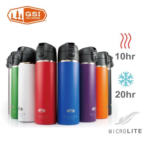 【美國GSI】輕量單手彈蓋不鏽鋼保溫瓶-0.5L