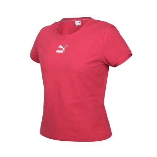 PUMA 女基本系列CLASSICS貼身短袖T恤-歐規 慢跑 休閒 上衣