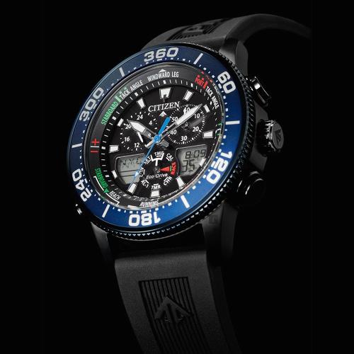 CITIZEN 星辰 PROMASTER 限量光動能萬年曆計時手錶(JR4065-09E)