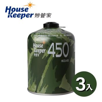 妙管家 450g 高山瓦斯罐 3罐組