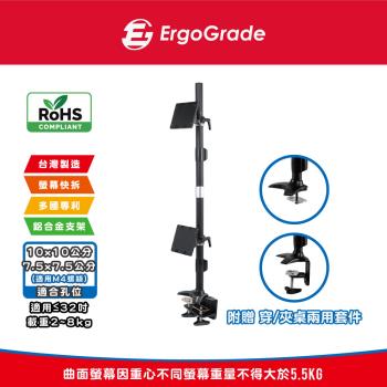 ErgoGrade 螢幕支架 電腦螢幕支架 螢幕架 電腦架 壁掛架 雙螢幕支架 多螢幕支架 螢幕底座 EGTC012Q
