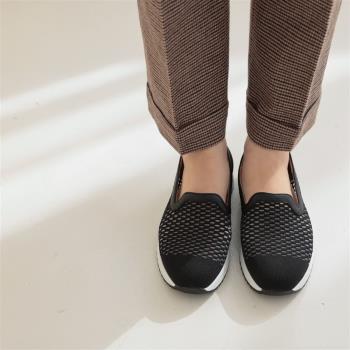【WYPEX】簡單舒適．網紗透氣休閒鞋 - 黑