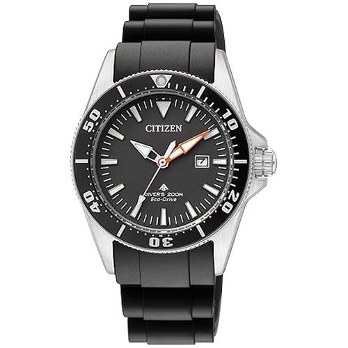 【CITIZEN 星辰】光動能運動女錶 橡膠錶帶 黑色錶面 防水200米(EP6040-02E)