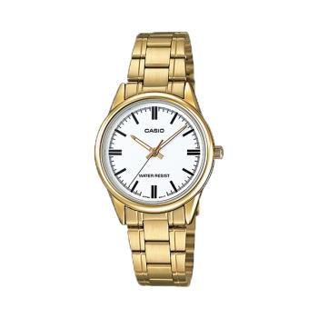 【CASIO 卡西歐】送禮首選-簡約氣質女錶 不鏽鋼錶帶(LTP-V005G-7A)
