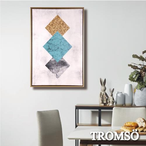 TROMSO北歐時代風尚有框畫-碧藍三菱WA172
