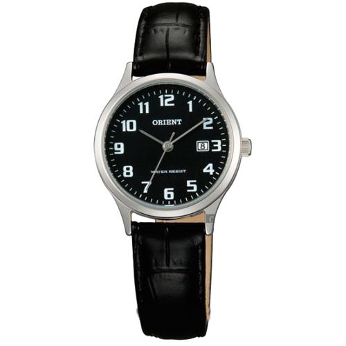 ORIENT東方錶復刻數字石英女錶-黑x銀/28mmFSZ3N005B