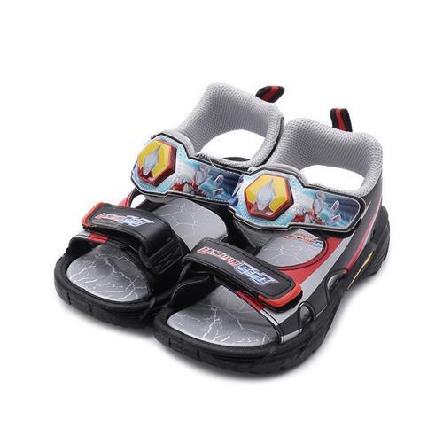 超人力霸王 Ultraman 電燈運動涼鞋 黑 UM4604 中大童鞋 鞋全家福
